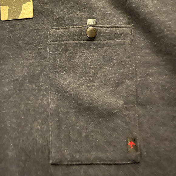 Huckberry Relwen Windsurf Cotton Pocket Crew Neck Pullover Sweater Blue Men’s M - Picture 3 of 5